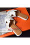 Hermes Slipper Calfskin Leather HO0476 White  Replica