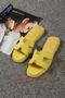 Hermes Slipper Togo Leather HO060 Lemon  Replica