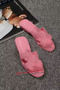 Hermes Slipper Togo Leather HO060 Pink  Replica