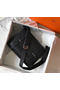 Hermes Steve 35 Messenger Bag In Black Clemence Calfskin  Replica