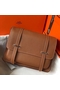 Hermes Steve 35 Messenger Bag In Brown Clemence Calfskin  Replica