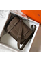 Hermes Steve 35 Messenger Bag In Taupe Clemence Calfskin  Replica