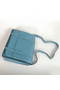 Hermes Steve 35CM Messenger Bag Clemence Leather Blue  Replica