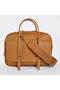 Hermes Steve 38CM Travel Bag Clemence Leather Camel  Replica
