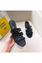 Hermes Tandem Sandals In Black Lambskin  Replica