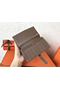Hermes Taupe Clemence Bearn Gusset Wallet  Replica
