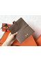 Hermes Taupe Clemence Bearn Gusset Wallet  Replica