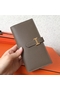 Hermes Taupe Epsom Bearn Gusset Wallet  Replica