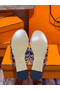 Hermes Thalassa Sandals In Silver Metallic Calfskin  Replica