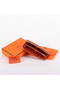 Hermes Togo Leather Perforated Zippy Wallet 9032 Orange  Replica