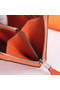 Hermes Togo Leather Perforated Zippy Wallet 9032 Orange  Replica
