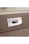 Hermes Toolbox Togo Bag Original Leather 3259 Light Grey  Replica