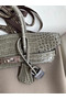 Hermes Touch Birkin 25 Bag In Gris Asphalt Shiny Niloticus Crocodile Skin  Replica