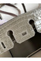 Hermes Touch Birkin 25 Bag In Gris Asphalt Shiny Niloticus Crocodile Skin  Replica