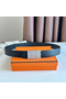 Hermes Typo Reversible Belt 32MM in Black Epsom Calfskin  Replica