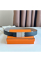 Hermes Typo Reversible Belt 32MM in Grey Epsom Calfskin  Replica