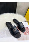 Hermes Villa Sandals In Black Calfskin  Replica