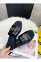 Hermes Villa Sandals In Black Calfskin  Replica