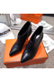 Hermes Virginia Ankle Boot In Black Leather  Replica