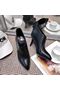 Hermes Virginia Ankle Boot In Black Leather  Replica
