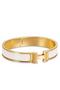 Hermes White Enamel Clic H PM Bracelet  Replica