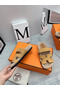 Hermes Women's Chypre Sandals in Beige Suede with Shearling  Replica