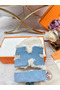 Hermes Women's Chypre Sandals in Blue Suede with Shearling  Replica