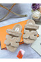 Hermes Women's Chypre Sandals In Off White Shearling  Replica