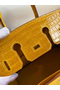 Hermes Yellow Touch Birkin 30cm Bag Shiny Niloticus Crocodile Skin  Replica
