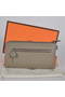 Hermes Zipper Cards Wallet Togo Leather A908 Dark Grey  Replica