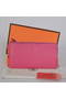 Hermes Zipper Cards Wallet Togo Leather A908 Peach  Replica