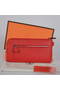 Hermes Zipper Cards Wallet Togo Leather A908 Red  Replica