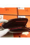 Hermes Zipper Wallet Grainy Leather HA309 Grey  Replica