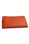 Hermes Zipper Wallet Grainy Leather HA309 Orange  Replica