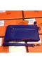 Hermes Zipper Wallet Grainy Leather HA309 Royal  Replica