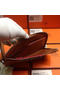 Hermes Zipper Wallet Grainy Leather HA309 Wheat  Replica