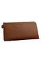 Hermes Zipper Wallet Grainy Leather HA309 Wheat  Replica
