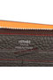 Hermes Zipper Wallet Original Leather A309 Brown  Replica