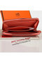 Hermes Zipper Wallet Original Leather A309 Dark Pink  Replica