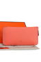 Hermes Zipper Wallet Original Leather A309 Dark Pink  Replica