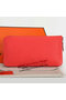 Hermes Zipper Wallet Original Leather A309 Light Red  Replica