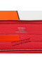 Hermes Zipper Wallet Original Leather A309 Light Red  Replica