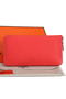 Hermes Zipper Wallet Original Leather A309 Light Red  Replica