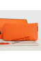 Hermes Zipper Wallet Original Leather A309 Orange  Replica