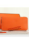 Hermes Zipper Wallet Original Leather A309 Orange  Replica