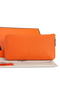 Hermes Zipper Wallet Original Leather A309 Orange  Replica