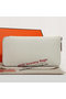 Hermes Zipper Wallet Original Leather A309 White  Replica