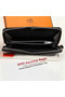 Hermes Zipper Wallet Original Saffiano Leather A309 Black  Replica