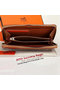 Hermes Zipper Wallet Original Saffiano Leather A309 Camel  Replica