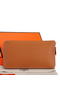 Hermes Zipper Wallet Original Saffiano Leather A309 Camel  Replica
